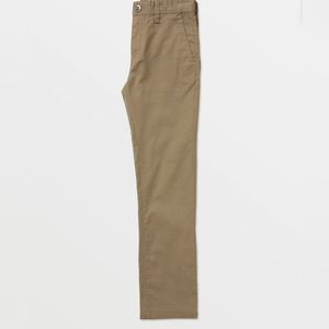 VOLCOM , BIG BOYS FRICKIN MODERN STRETCH CHINO PANTS - KHAKI